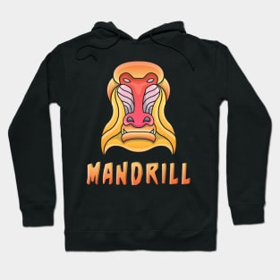 Mandrill Monkey Character Design Hoodie